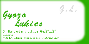 gyozo lukics business card